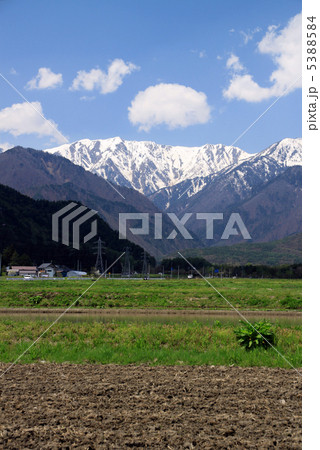 大町から望む北アルプス 大町から望む北アルプス 5388584