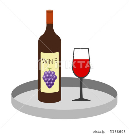 ワインを乗せたトレイ 5388693