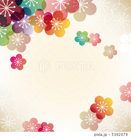 梅 和 背景のイラスト素材 5392079 Pixta