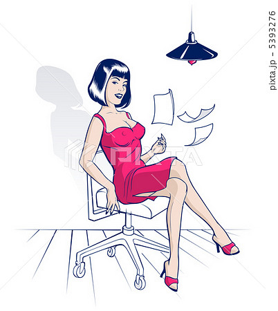 office cartoon woman 5393276