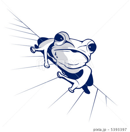 cartoon style of funny frog 5393397