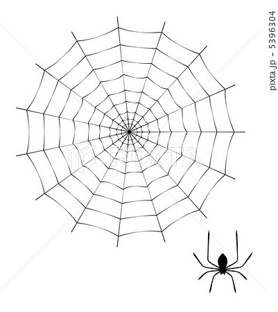 蜘蛛と蜘蛛の巣のイラスト素材 5396304 Pixta