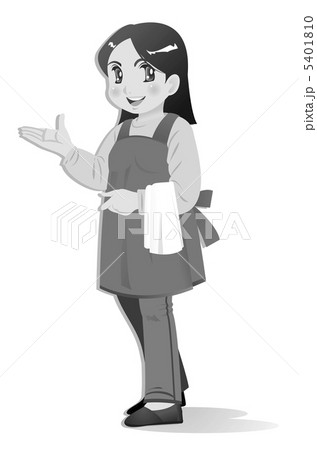 ウェイトレス（モノクロ） 5401810