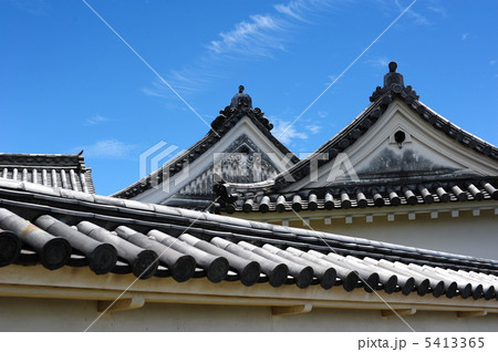 高知城本丸御殿屋根と青い空　土佐　高知県　山内一豊　 5413365