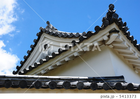 高知城天守閣と青い空　土佐　高知県　山内一豊　 5413373