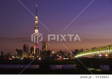 夕暮れの東京スカイツリー（雅・ライトアップ） 5416662