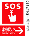 非常ボタンへのサイン 5417150