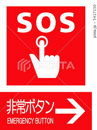 非常ボタンへのサイン 非常ボタンへのサイン 5417150