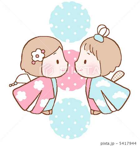 ひな祭り（横／背景付き） 5417944