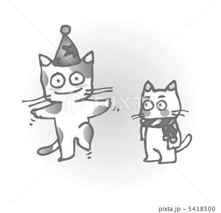 猫パーティー（モノクロ） 5418500