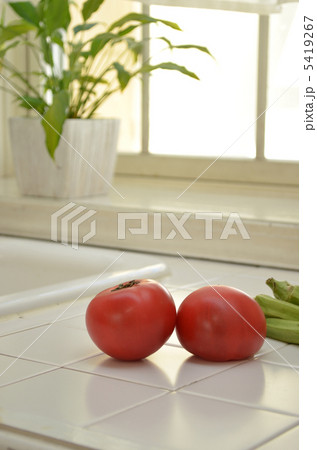 トマト　キッチンカウンター 5419267