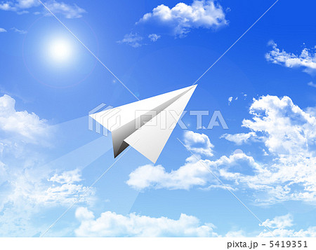 紙飛行機のイラスト素材