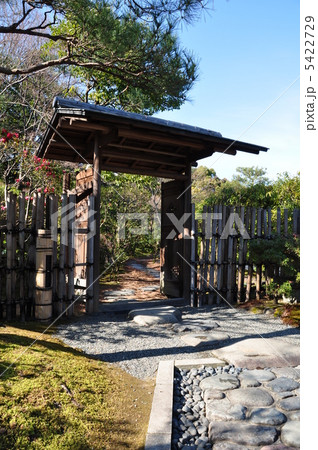 冬の白鳥庭園 梅見門 冬の白鳥庭園 梅見門 5422729