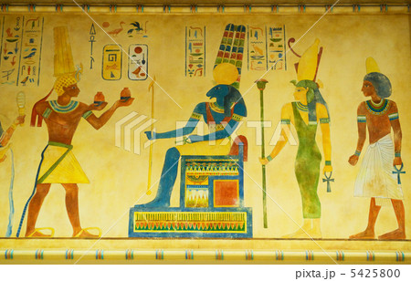 Egyptian concept with paintings on the wall 5425800