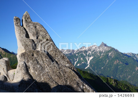 イルカ岩と槍ヶ岳 5426693