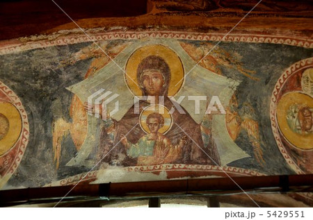 カーリエ博物館の聖母子像のフレスコ画 カーリエ博物館の聖母子像のフレスコ画 5429551