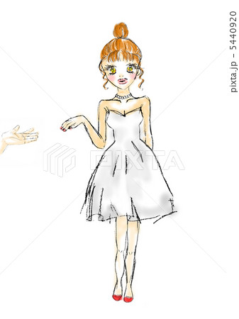 ラフ画の女の子 ラフ画の女の子 5440920