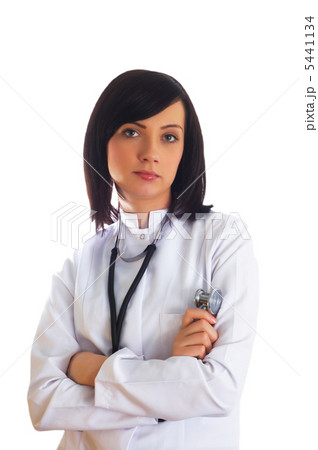 Female doctor isolated on the white background 5441134
