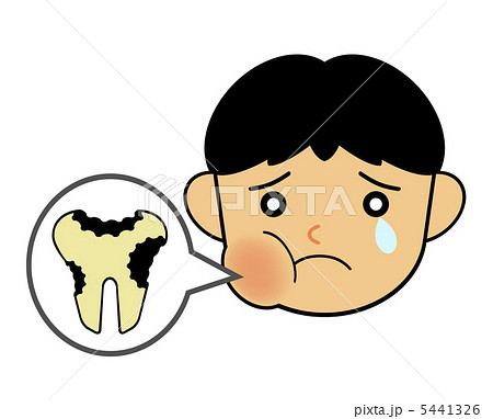 歯痛のイラスト素材