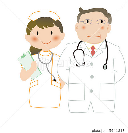 医師と看護師のイラスト素材
