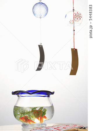 風鈴と金魚鉢と団扇 風鈴と金魚鉢と団扇 5448383