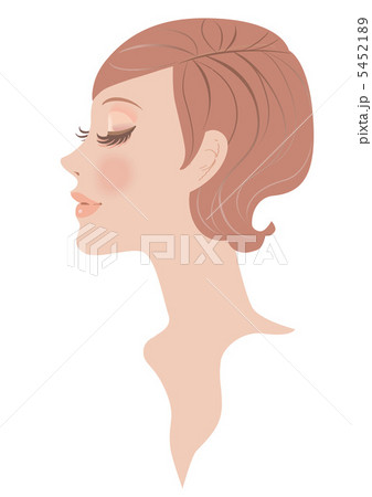 女性の顔　横顔　 5452189