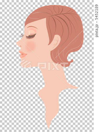 女性の顔　横顔　 5452189