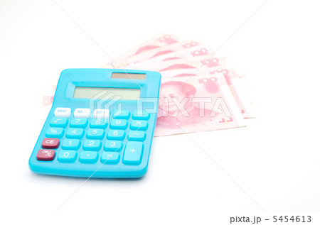 電卓 青色 人民元 電卓 青色 人民元 5454613