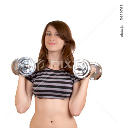 girl with dumbbells 5469768