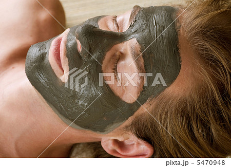 Spa. Handsome Man With A Mud Mask On His Face 5470948