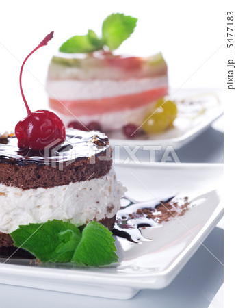 Cherry Cake With Chocolate Cream 5477183