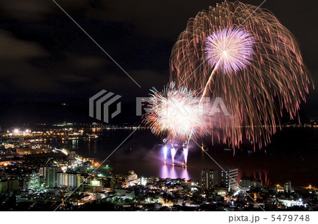 諏訪湖の花火 5479748