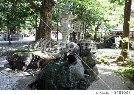 諏訪大社下社秋宮・温泉手水 5481037