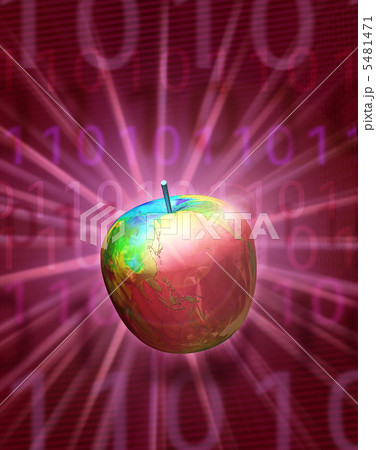リンゴの地球/地球温暖化 リンゴの地球/地球温暖化 5481471