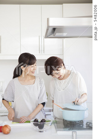 キッチンの親子 5482006