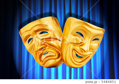 Theatre performance concept with masks Theatre performance concept with masks 5484851