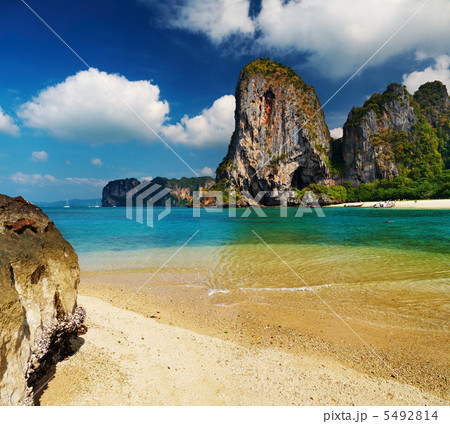 Tropical beach, Andaman Sea, Thailand 5492814