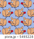 cartoon pig background 5493228