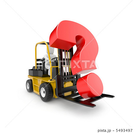 Forklift with question 5493497