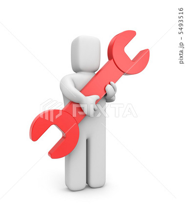 Person hold spanner 5493516