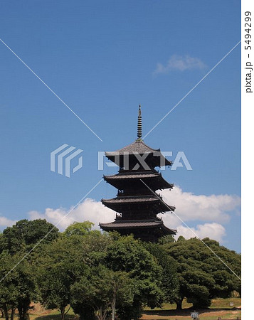 夏の日の備中国分寺五重塔 夏の日の備中国分寺五重塔 5494299