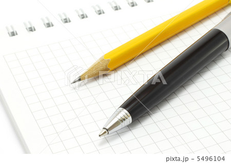 Notepad with pen and pencil 5496104