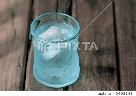 琉球ガラスに入れた冷たいミネラルウォーター 琉球ガラスに入れた冷たいミネラルウォーター 5498143