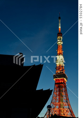 東京タワーと大本山増上寺 5502784