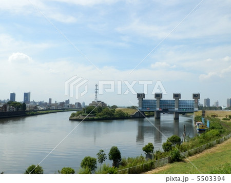 水門のある風景 水門のある風景 5503394