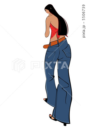 ジーンズをはく女性 5506739