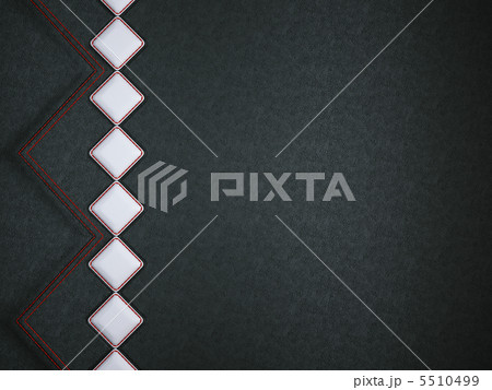 Leather background with red stitch and white rhombuses Leather background with red stitch and white rhombuses 5510499