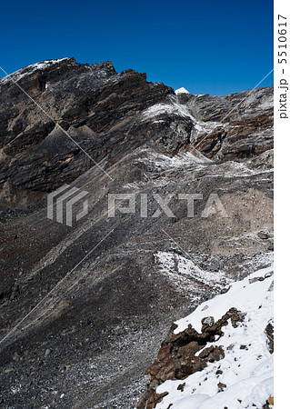 Mountain range view from Renjo pass in Himalayas 5510617
