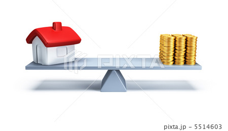 house in the scales 3d render 5514603