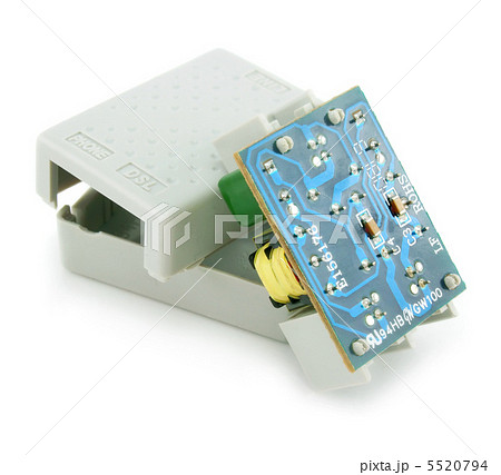 ADSL splitter electric circuit isolated 5520794